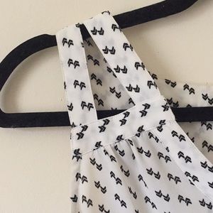 ☆ Black and White Patterned Blouse ☆